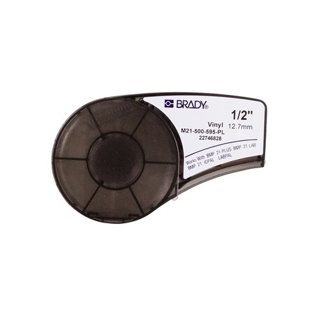 Brady CART M21 B595 0.5" X 21', WHT/PRP,  M21-500-595-PL